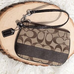 Coach Monogram Wristlet